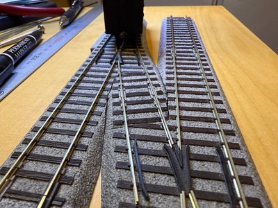 エンドウ HO 平行ポイントレール (片渡り線) 線路